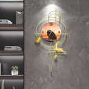 Vertical Antique Deer Metal Clock