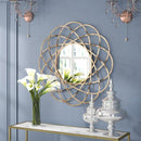 Circular Sunburst Net Wall Mirror