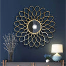 Metal Sunflower Wall Mirror
