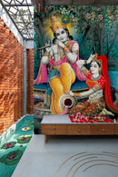 Radha Krishna Customised Wallpaper
