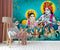 Radha Krishna With Gopis Wallpaper