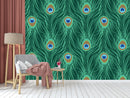 Krishna Peacock Feather Customised Wallpaper