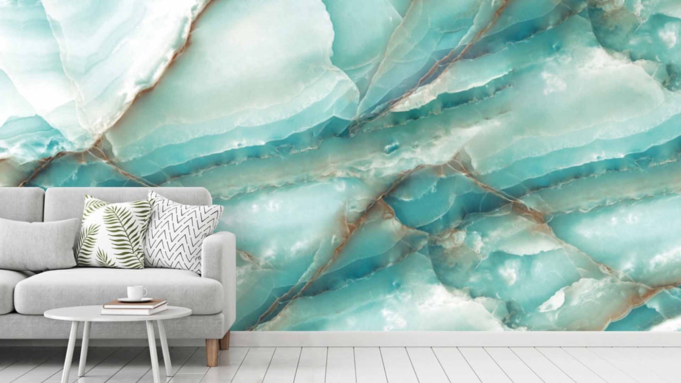 Turquoise Rock Art Wallpaper