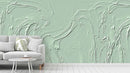 3D Cadet Blue Detailed Rustic Wallpaper