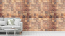 Square Wood Texture Wallpaper