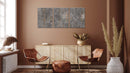 Black leaf print art Set of 3