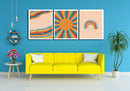 Sun Star Rainbow Art, Set Of 3