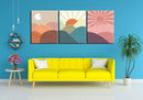 Sun Over Mountains, Set Of 3