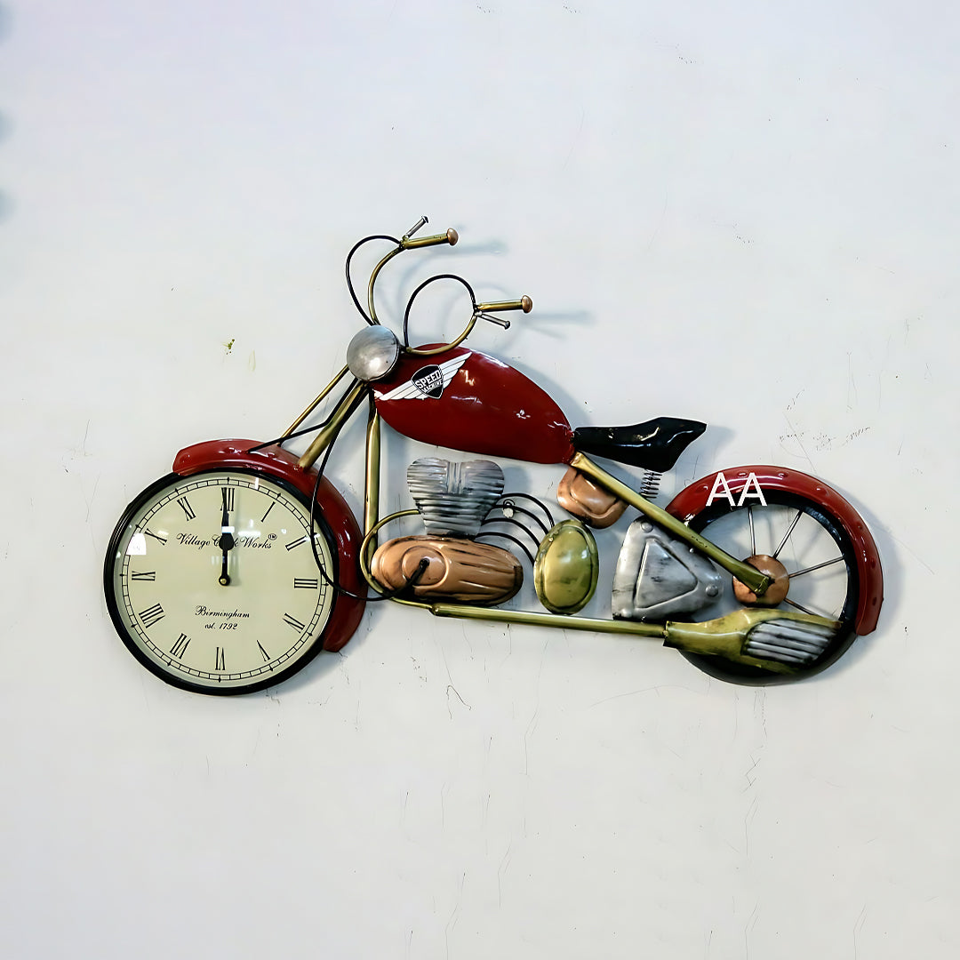 Vintage Red Bike Wall Art