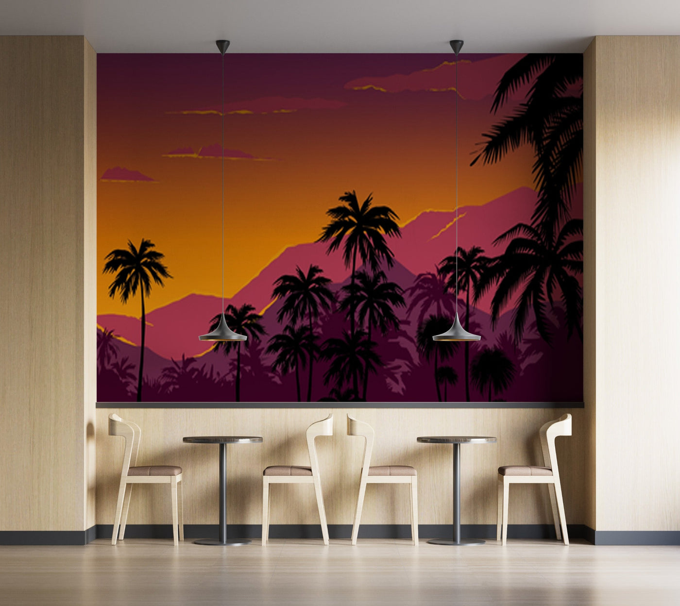 Customize Wallpaper Sketch Of Nature Art