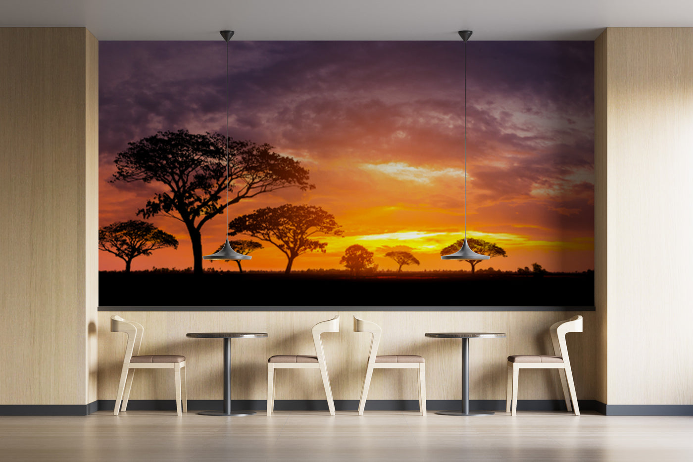 Customize Sunset Rays Wallpaper