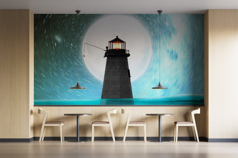 Customize Wallpaper Of lighthouse In Sea