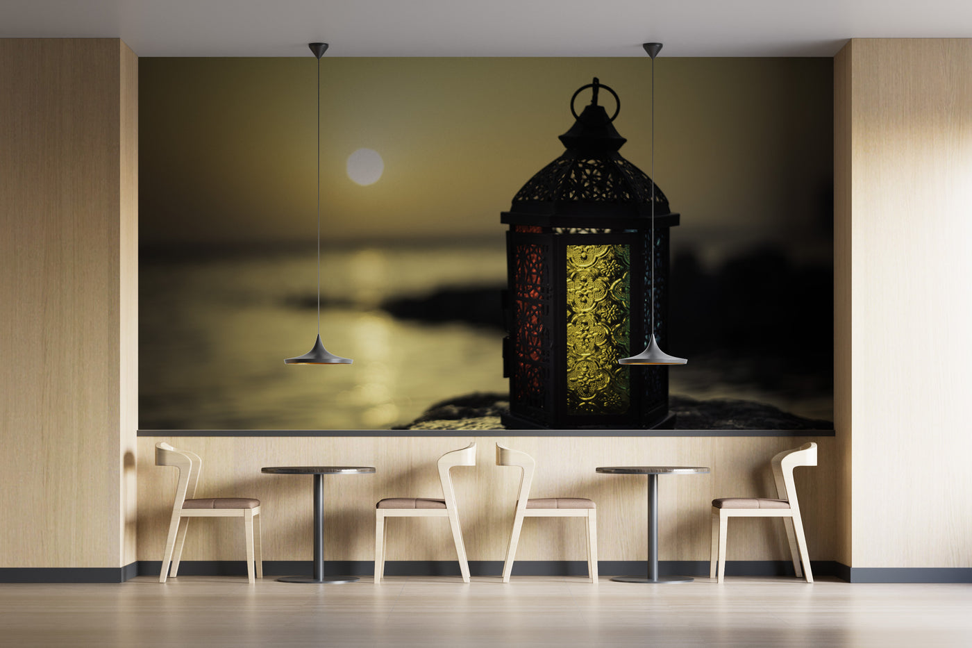 Customize Wallpaper lamp In Dark