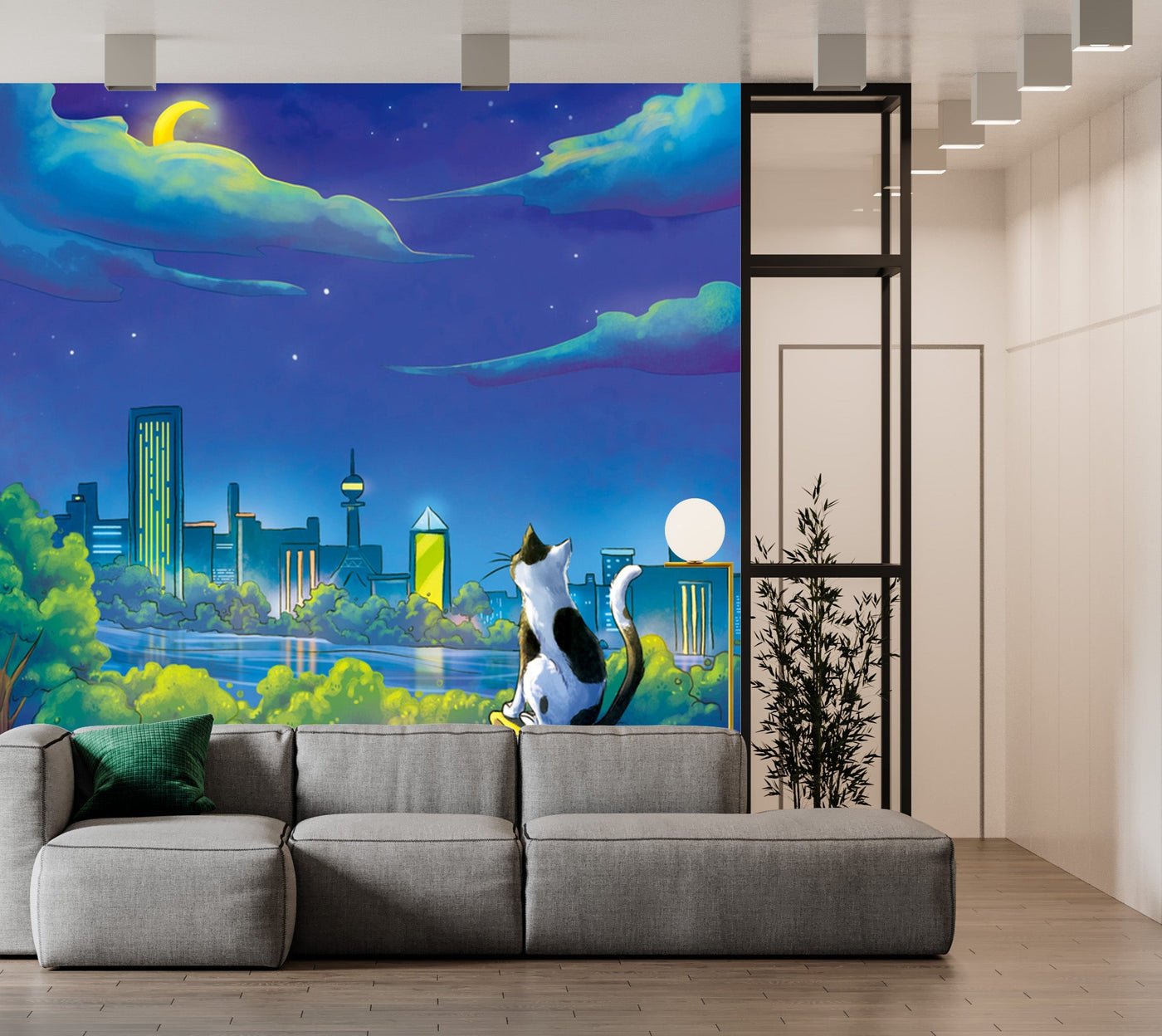 Customize Wallpaper Of Beautiful Cat Looking Sky