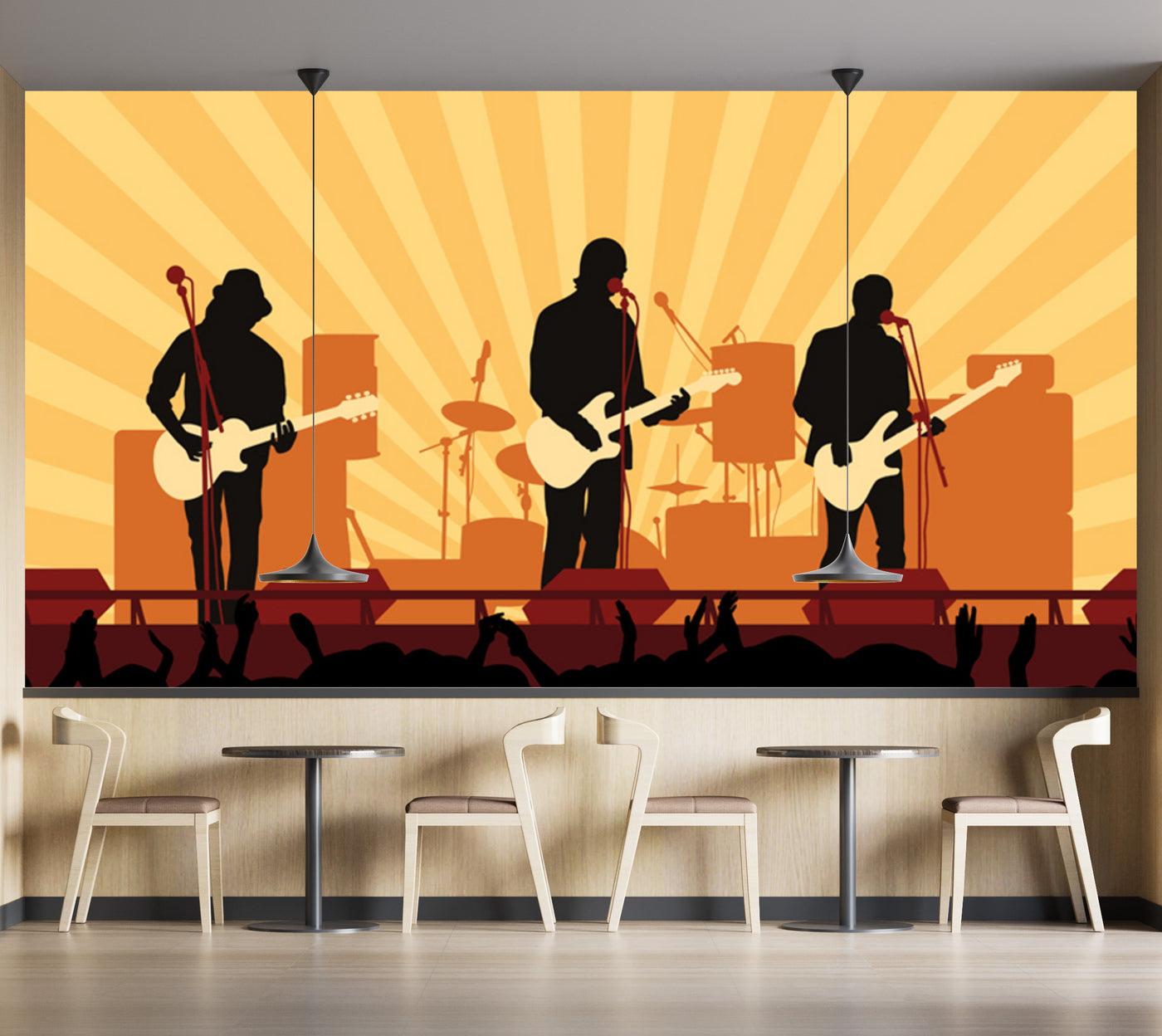 Customize Wallpaper Sketch Of Rockstar Band