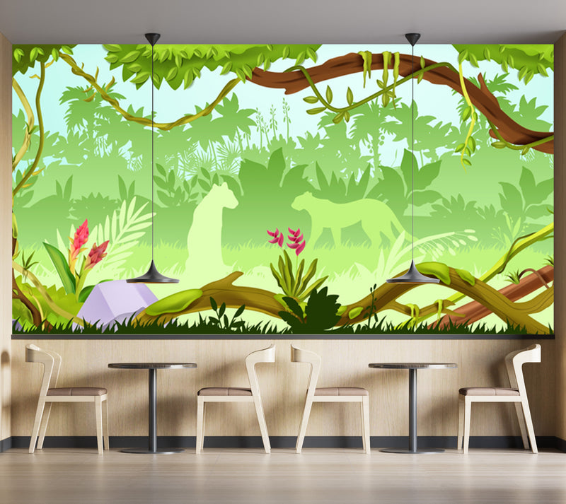 Customize Wallpaper Of Sketch Of Jungle