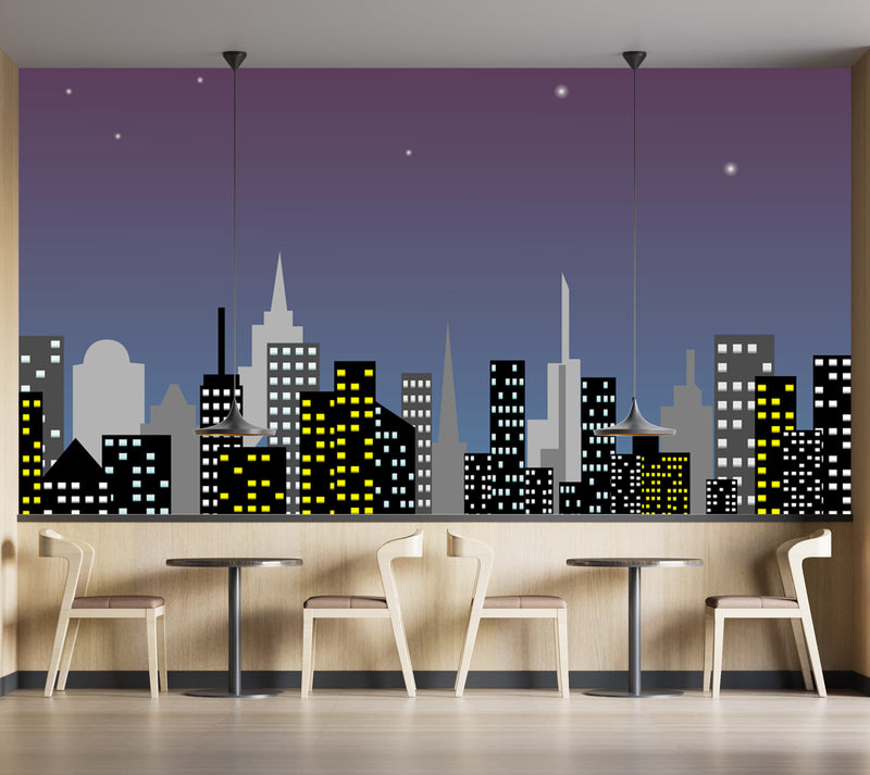 Customize Wallpaper Of buildings in yellow