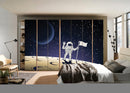 Astronout In stars And space Self Adhesive Sticker For Wardrobe