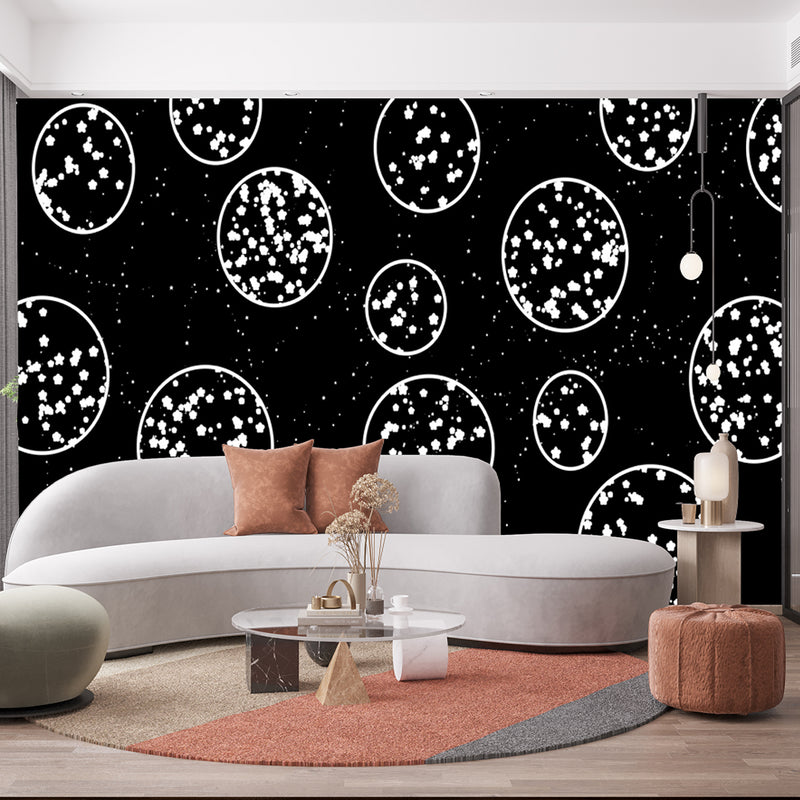 Black And White Space Star Wallpaper