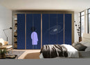 Man In A Space Self Adhesive Sticker For Wardrobe