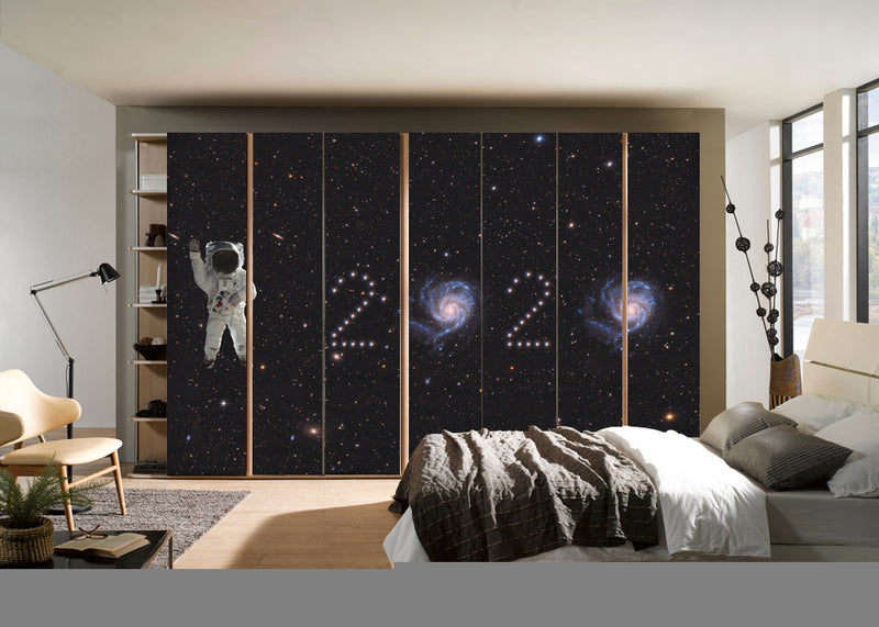 Astronout 2020 In Sky Self Adhesive Sticker For Wardrobe