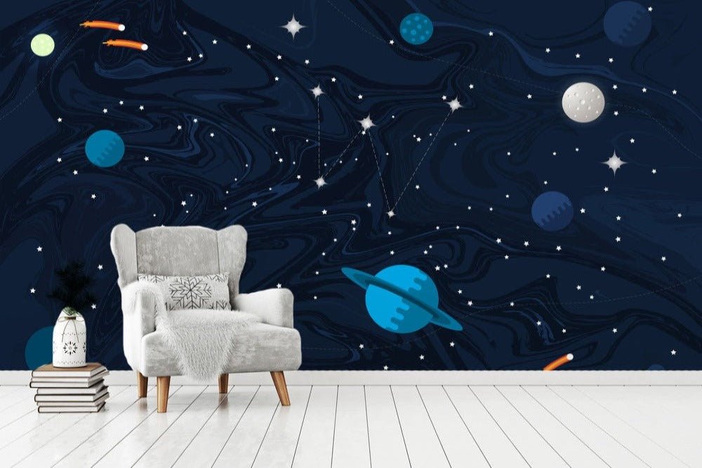 Constellation And Planets Wallpaper