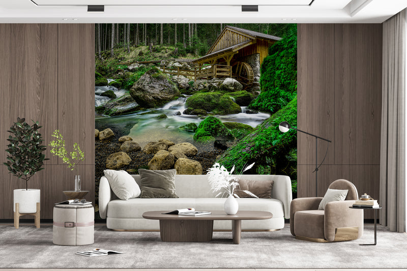 3D Decorative Green Nature  Wallpaper for Wall