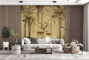 3D Decorative Deer Wallpaper for Wall