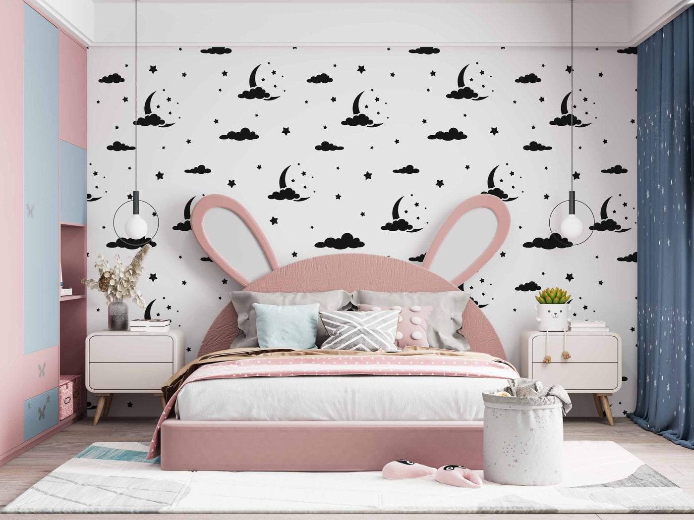 Black And White Cloud Art Customize Wallpaper