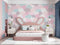 Pink Shaded Cloud Art Customize Wallpaper