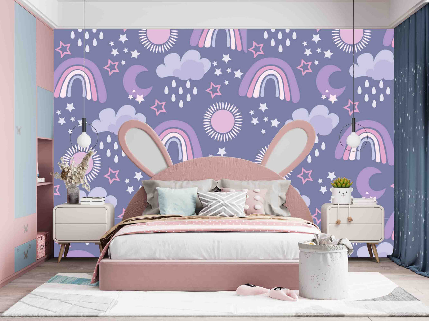 Pink Shaded Sky Art Customize Wallpaper