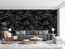 Black Sketch Clouds Customize Wallpaper