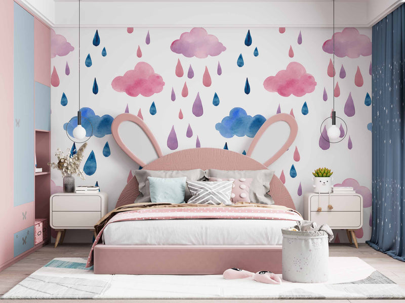 Cloud With Rain Art Customize Wallpaper