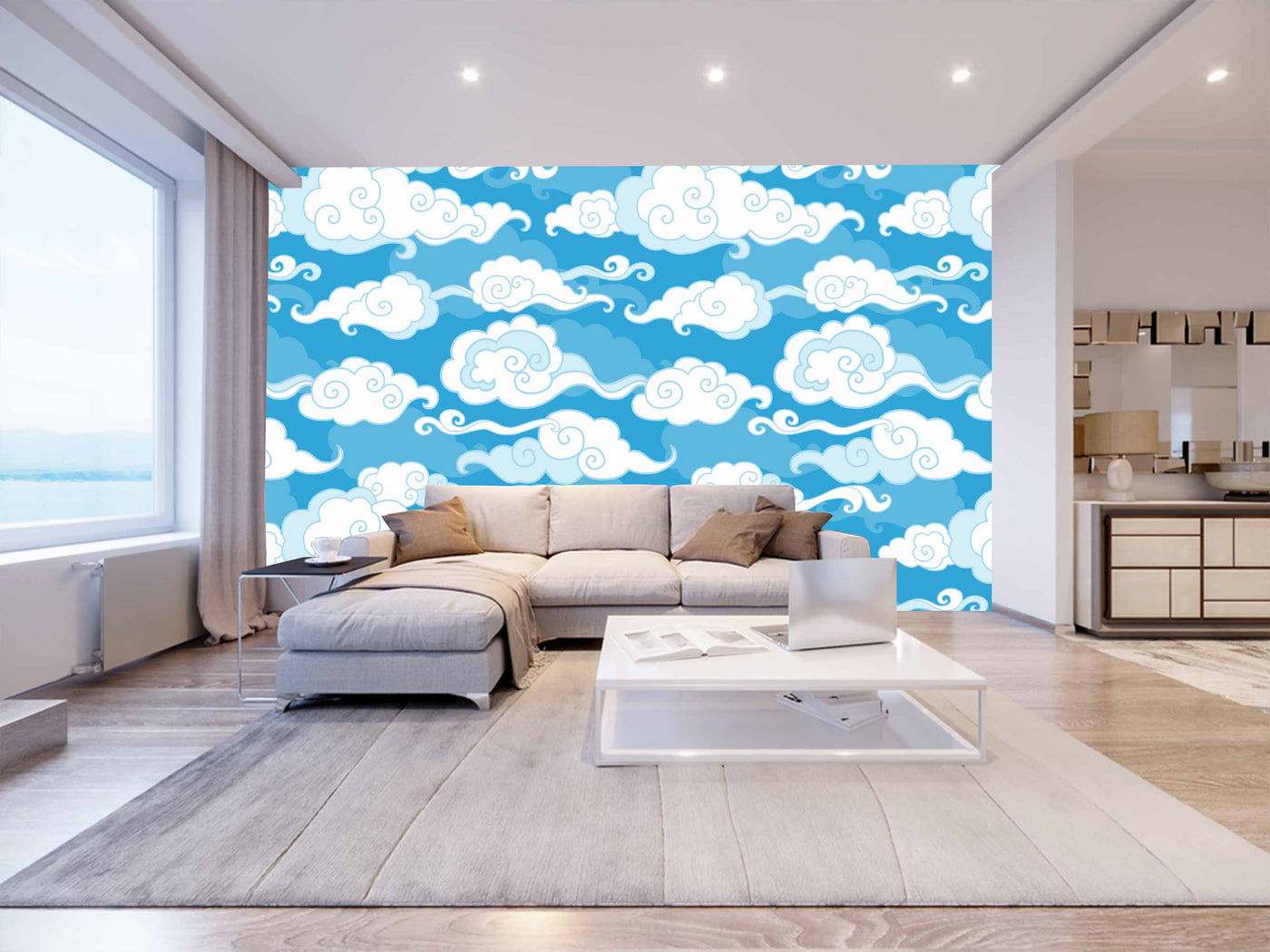 Blue Clouds In Sky Customize Wallpaper