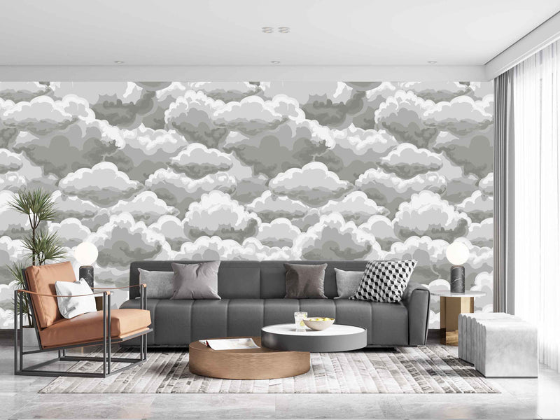 Shaded Clouds Art Customize Wallpaper