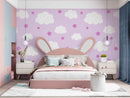 Pink Stars In Sky Customize Wallpaper