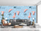 Flamingos Birds Flying Sky Customize Wallpaper