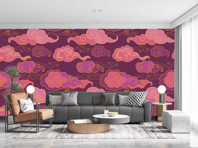 Pink Cloud Art Customize Wallpaper