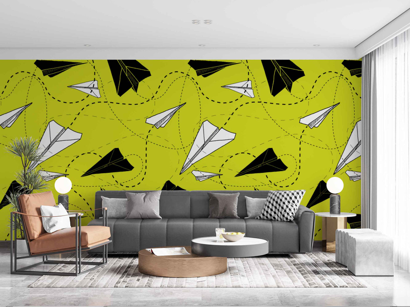 Paper Rocket Art Customize Wallpaper