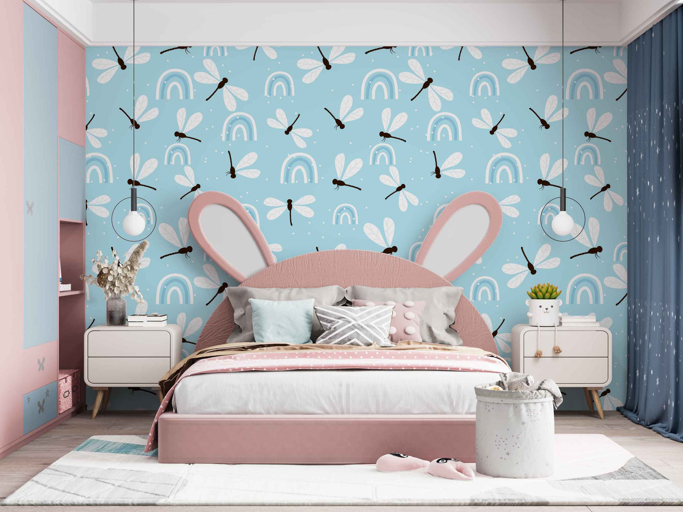 Dragonfly Pattern Art Customize Wallpaper