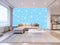 Snowflake In Blue Pattern Customize Wallpaper