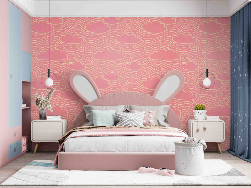 Pink Cloudy Sky Customize Wallpaper