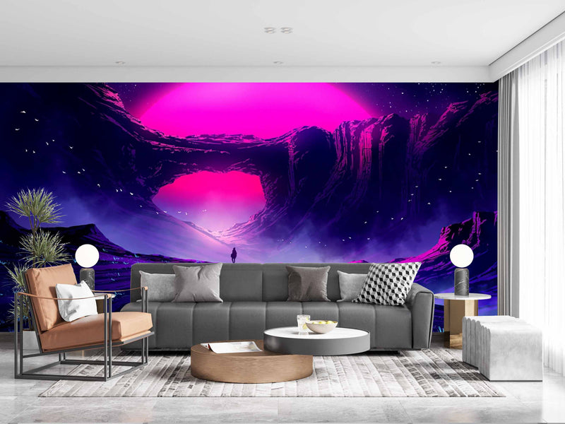 Pink Ocean Customize Wallpaper