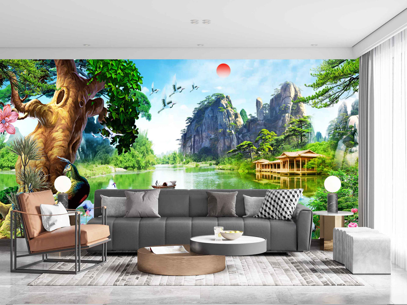 Beautiful Green Scenery Customize Wallpaper