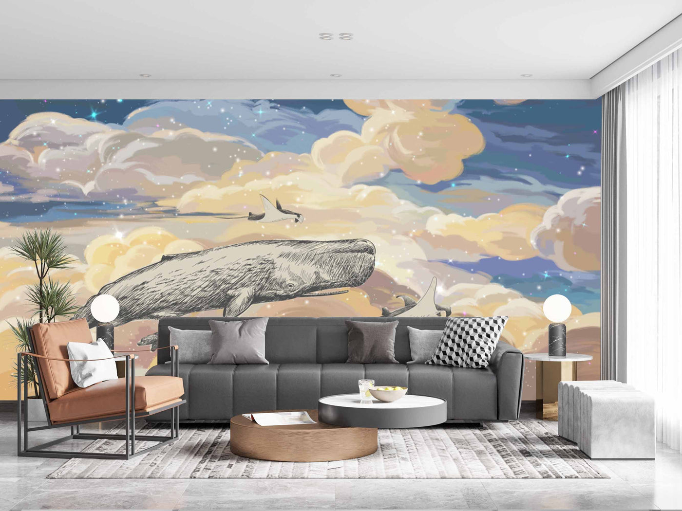 Beautiful Cloud Sketch Customize Wallpaper
