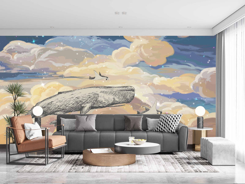 Beautiful Cloud Sketch Customize Wallpaper