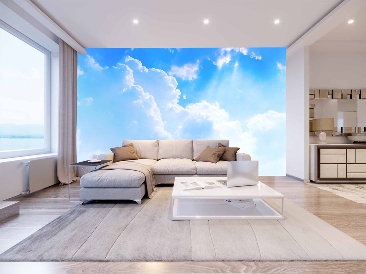 Beautiful Clouds In Blue Sky Customize Wallpaper