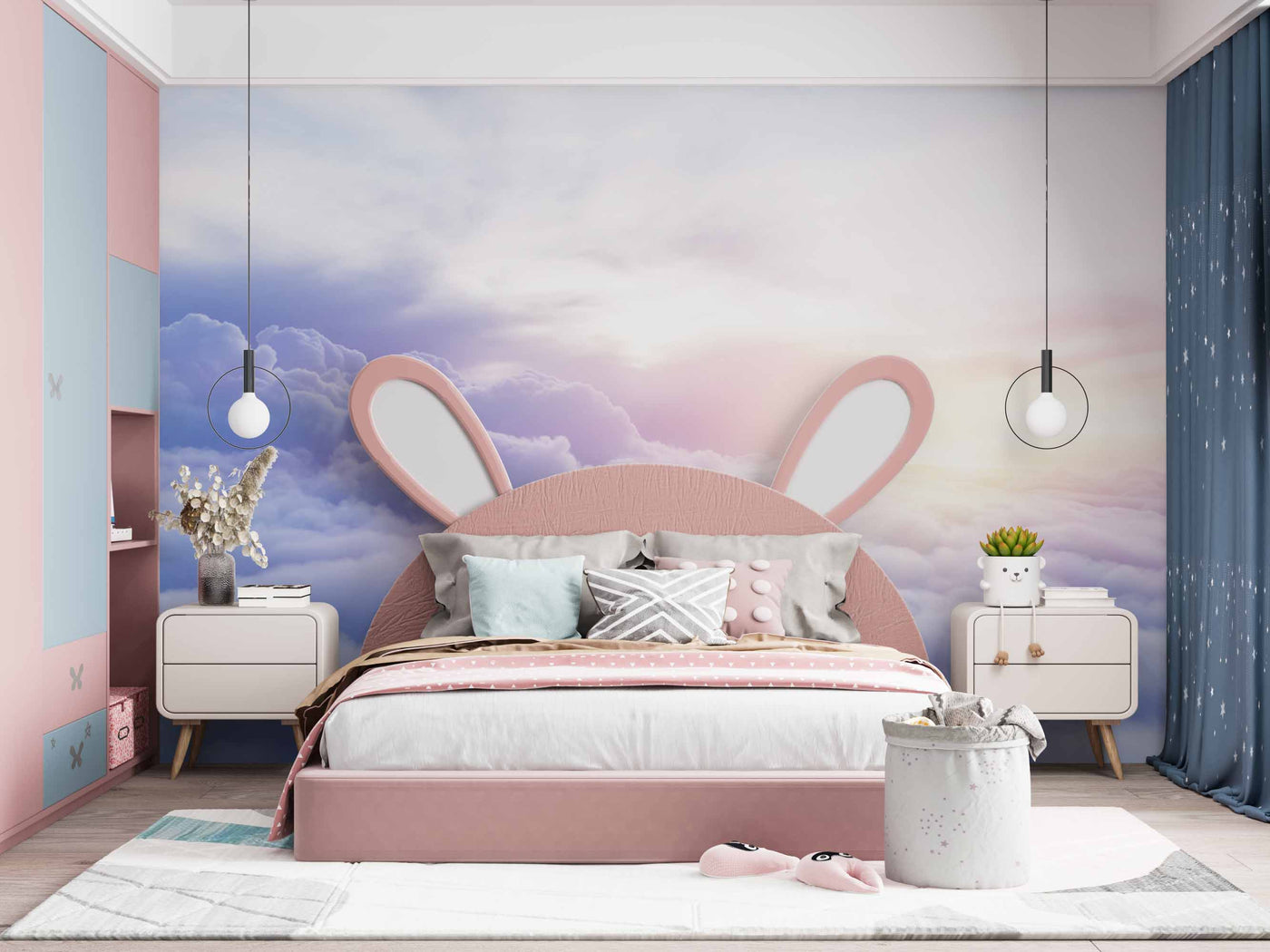Beautiful Pink Shaded Sky Customize Wallpaper