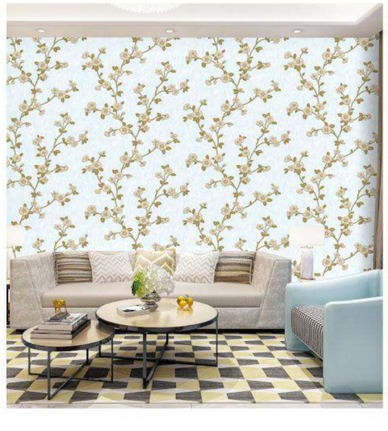 Monaco FLoral Design Wallpaper