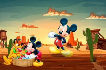 3D Decorative Mickey Mouse Wallpaper for Wall – Myindianthings